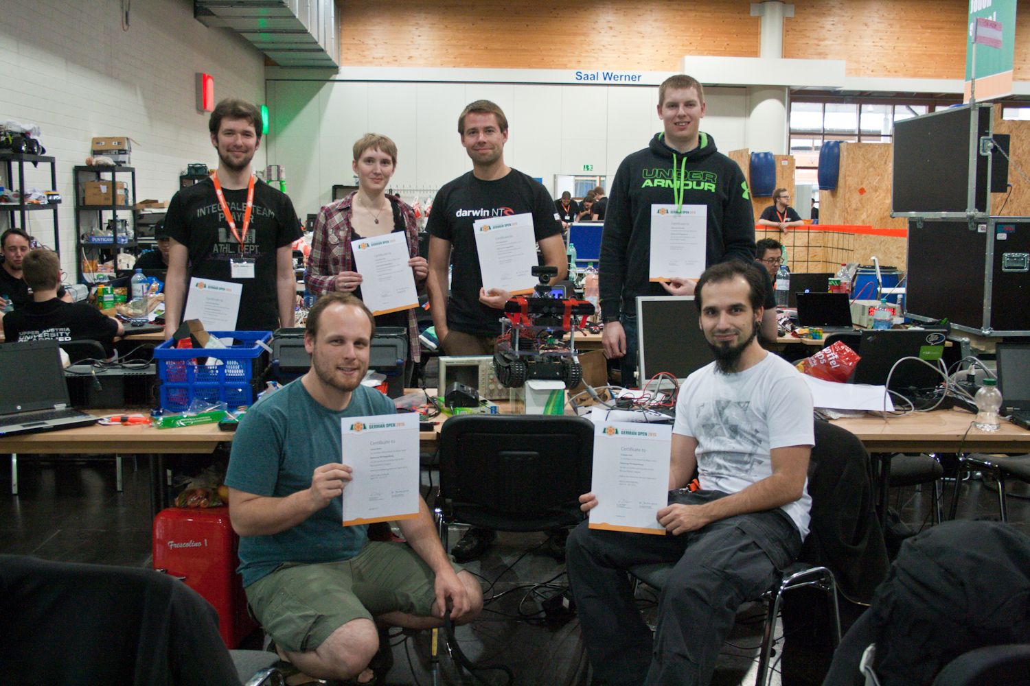 Gruppenfoto beim RoboCup 2015 in Magdeburg